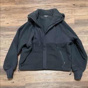 POPFLEX Find your inner Fleece Jacket | XL | Black Fleece Zip-Up Jacket